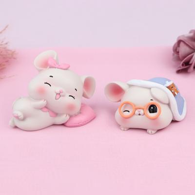 Creative Cute Little Mouse Baking Cake Decoration Decoration Car Decoration Lovely Office Desktop Cake Decoration