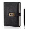 WEMATE Diary Notebook with A5 Pen and Gift Box PU Leather Personal Information Protection 240 15cm X Black Lock, Size, Included, Diary, Notebook,
