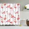 Animals Birds Owl Butterfly Flamingo Shower Curtains Bathroom Curtain Frabic Waterproof Polyester Bathroom Curtain with Hooks