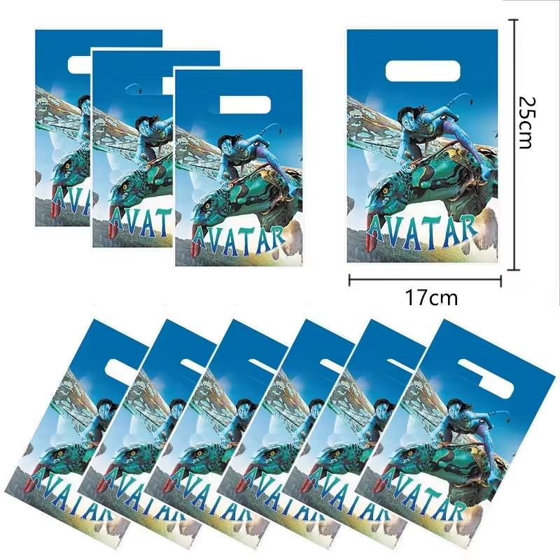 New Avatar Birthday Party Decoration Tableware Avatar 2 Balloons Set Plate Cup Gift Bags For Kids Boy Party Favors Photo Booth