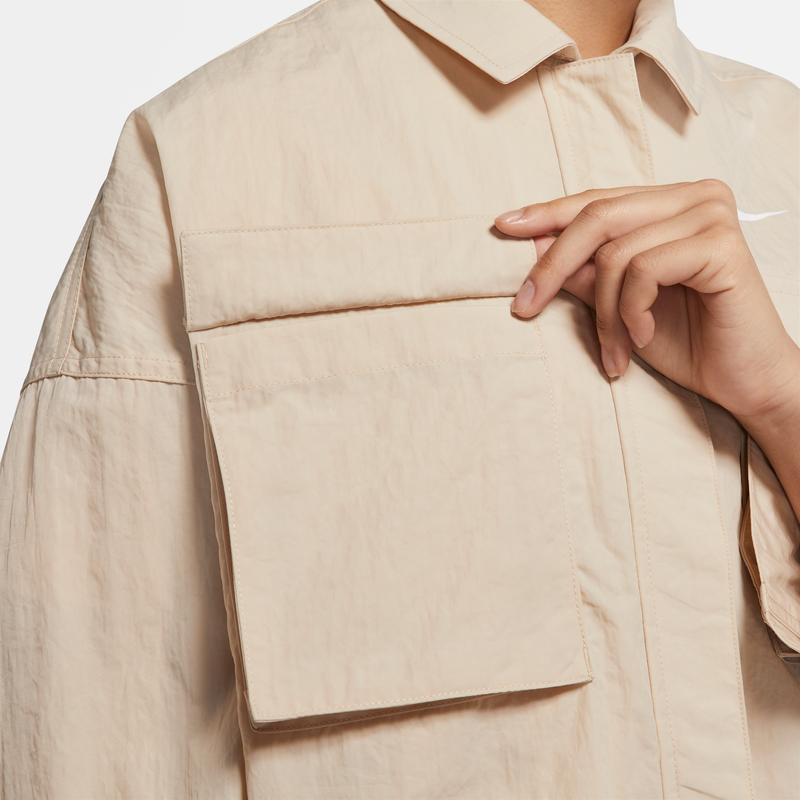 Nike Sportswear Essential Casual Sports Woven Short Jacket Women Jackets White DM6244-126