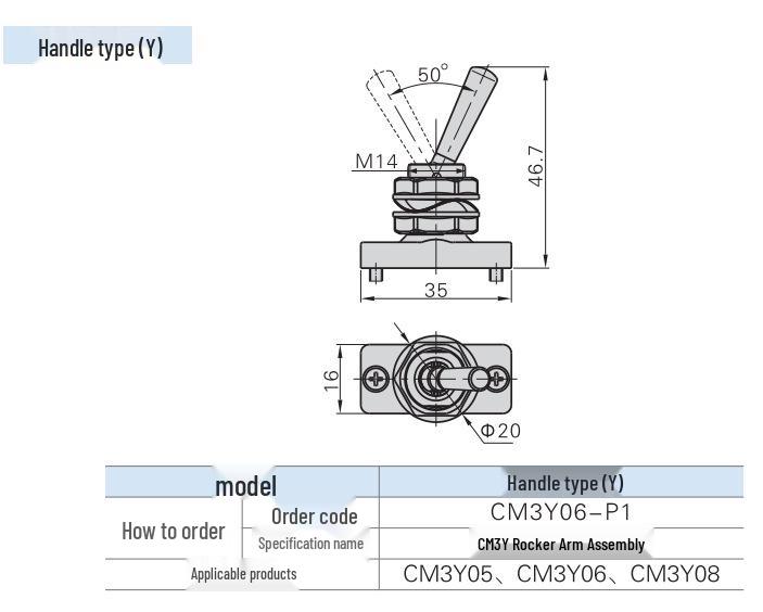 AirTAC Selector Button Mechanical Valve CM3PL Series