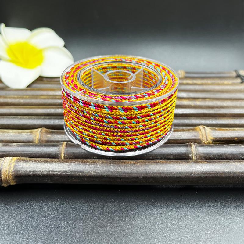 Luxury 2.5MM Handwoven Gold Ruyi Rope Pendant Necklace 12
