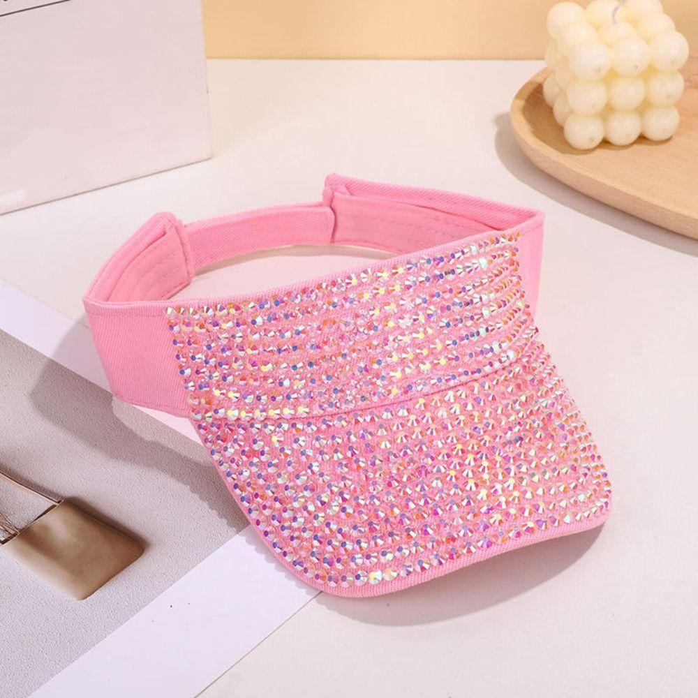 Lege Top Zonneklep Hoed Strass Honkbalpet Mode Sportpet Zomer Lente
