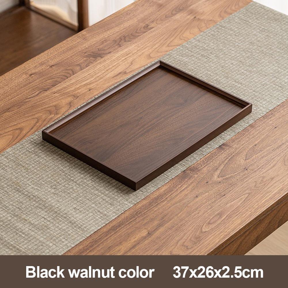 Retro Style Food Storage Trays Natural Bamboo Dessert Pallet Decorate Tray Wooden Tray  Bathroom