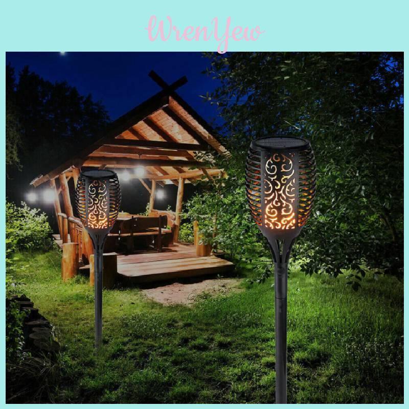 Charming 12 Led Solar Flame Torch Light For Stunning Backyard And Patio Illumination