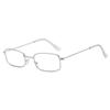 Metal Frame Square Plain Glasses Women Men Ordinary Glasses Rectangle Eyewear Blocking Optical Spectacle Eyeglasses with Lenses