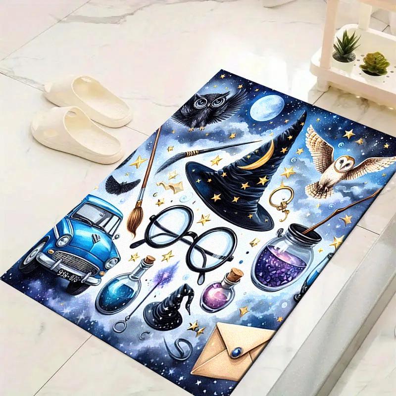 Magic School Carpet Rug for Living Room Bedroom Home Sofa Decoration,Kids play Non-slip Floor Mat