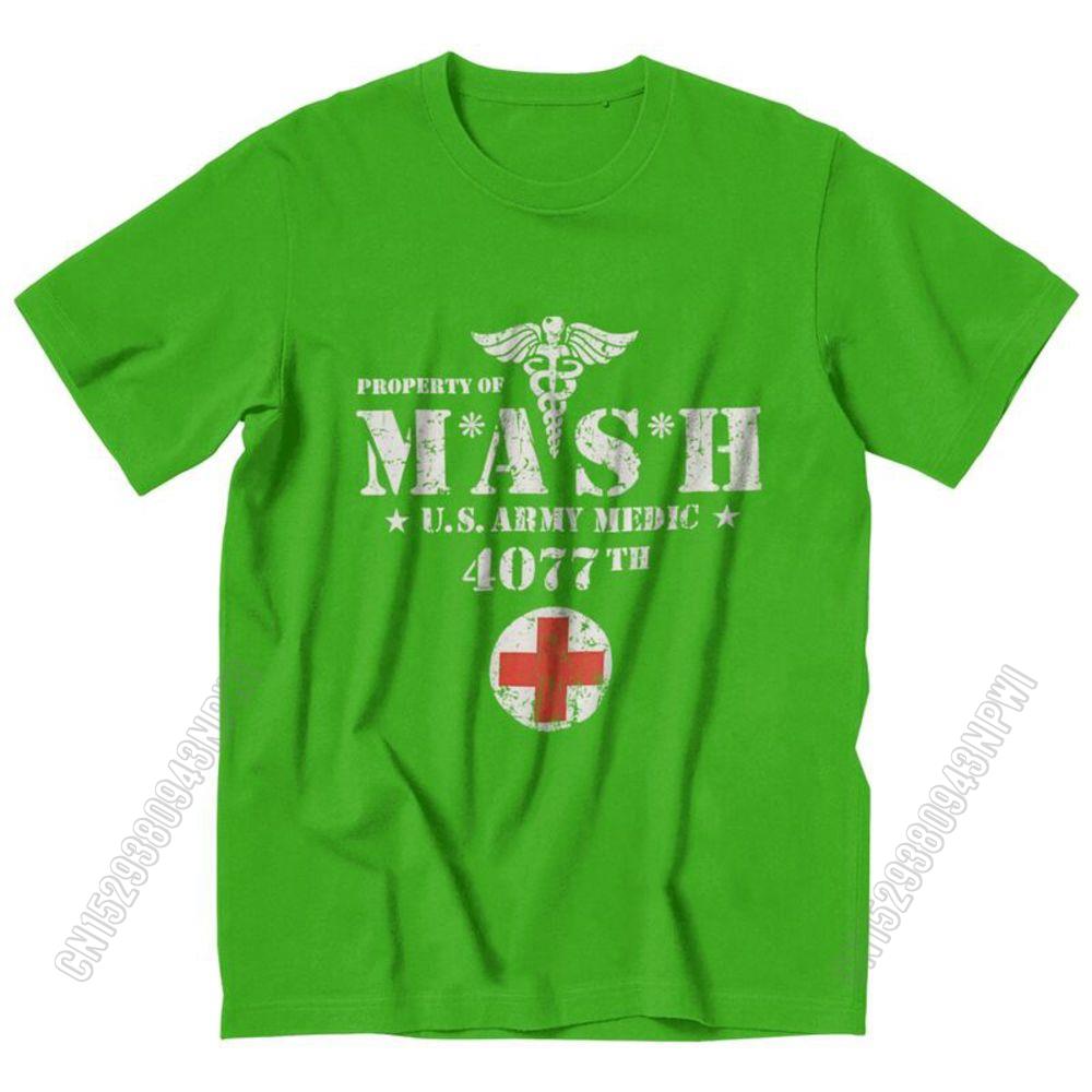 Cotton Vintage Mash Tv Show Men T Shirt 100% Cotton Tee Tshirts Summer T-Shirt Gift Women Unisex Clothes Novelty Design