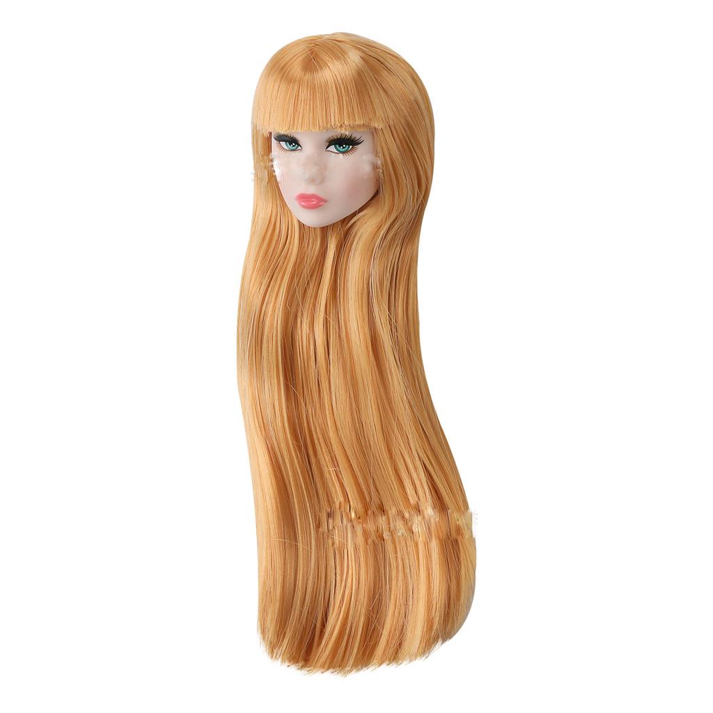 Doll Fashion Head 1/6 Supermodel Doll Makeup Face Curly Hair Toy Joint Movable White/Normal/Black Skin Body+Head Doll Accessorie