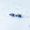 Silver Earrings with Nano Sapphire 2.298ct (2140771)