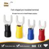Intermediate PVC Insulated Fork Terminal SV Copper Cold Crimp Y-Type Quick Connect Wire Lug