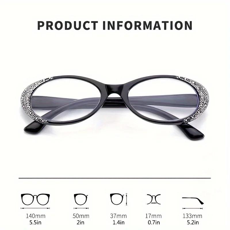 Small-framed cat-eye fashionable reading glasses for women, suitable for both men and women, +1.0+4.0 ultra-light