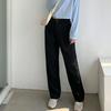 High Waist Women Suit Pants Fall Straight Office Ladies Korean Fashion Trousers Casual Button Loose Female Black Pants