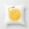 Flower Decoration Yellow Pillowcase Office Living Room Home Pillowcase Car Ornaments
