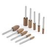 3mm Shank Pneumatic Electric Grinder Set with Cowhide Polishing and Cylindrical Bullet Shape Heads