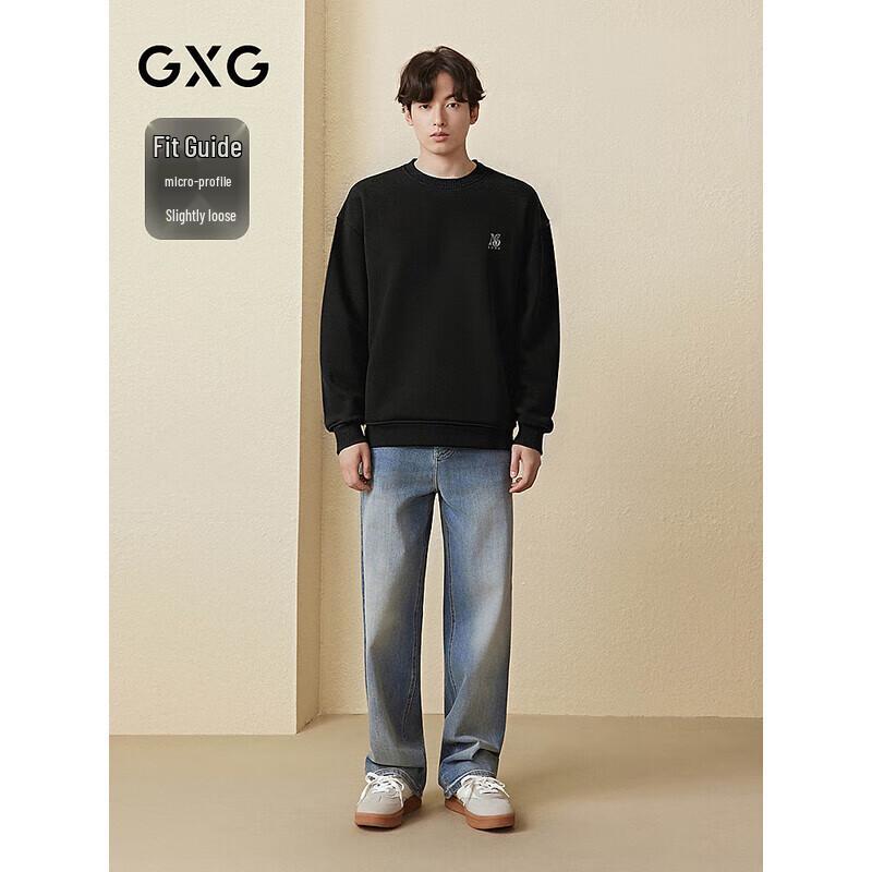 

GXG Men s Letter Print Crew Neck Sweatshirt 165/S