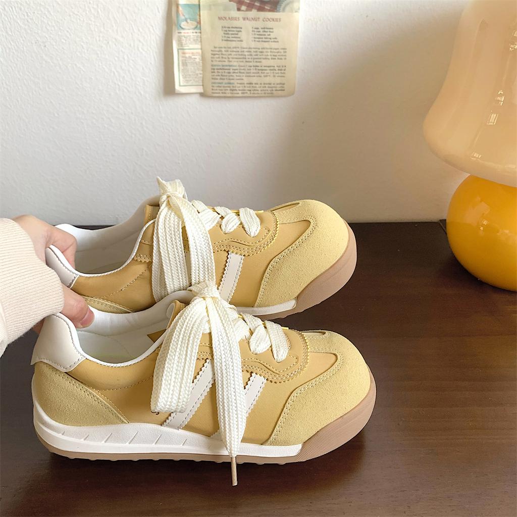 Big Hair Girl Chic Korean Big Head Ugly Cute Shoes Women 2025 Summer New Breathable German Training Shoes Forrest Gump Sports Shoes