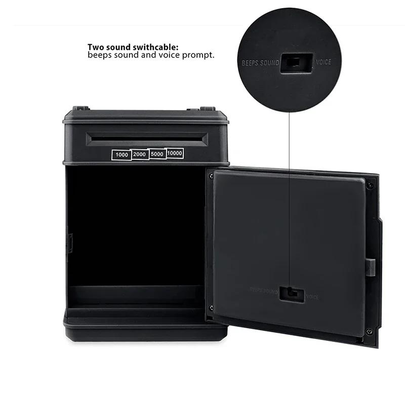 Pușculiță electronică Parolă ATM Cutie de bani Numerar Monede Cutie de economisire ATM Bank Seif Depozit automat Bancnote Cadou de Crăciun