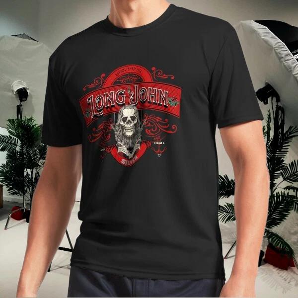 Men s and Women s T-shirts Long John Silver Pirate Red Version XXXXL