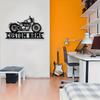 Custom Motorcycle Metal Wall Art Contemporary Indoor Outdoor Home Decor Gift