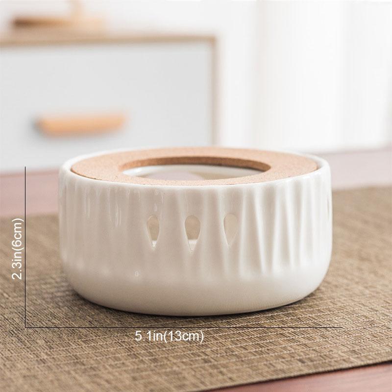 Ceramic Teapot Holder Base Tea Heater Insulation Base Tea Coffee Tea Heater Water Heater Teaware Heating Base