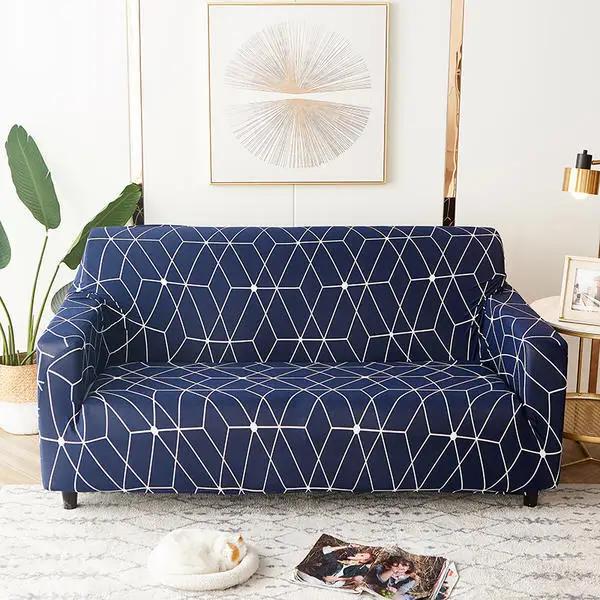 Geometry Elastic Stretch Sofa Cover Slipcovers All-Inclusive Couch Cover For Different Shape Sofa Chair L-Style Need 2Sofa Cover