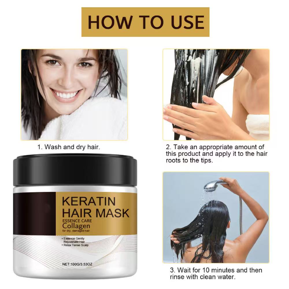 Hair Repairs Hair Mask Biotin Collagen Keratin Treatment Hairs Conditioner Hair Essential Oil Nourishing for Dry Damaged