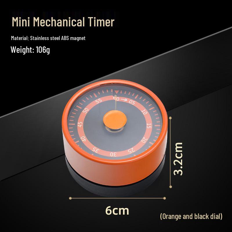 Magnetic Stainless Steel Countdown Timer: Kitchen & Student Time Management Tool with Alarm.