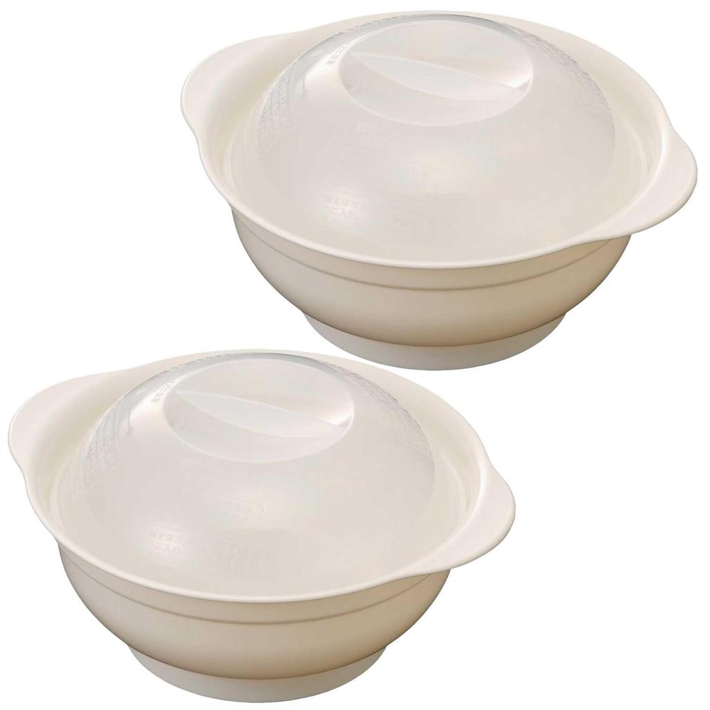 Inomata Kagaku Easy Ramen In a Microwave Set of Made In for Instant Instant Mixed with Cup Soy Supermarket Model 9454 Oven, 1.2L, 2, Japan, Pots,
