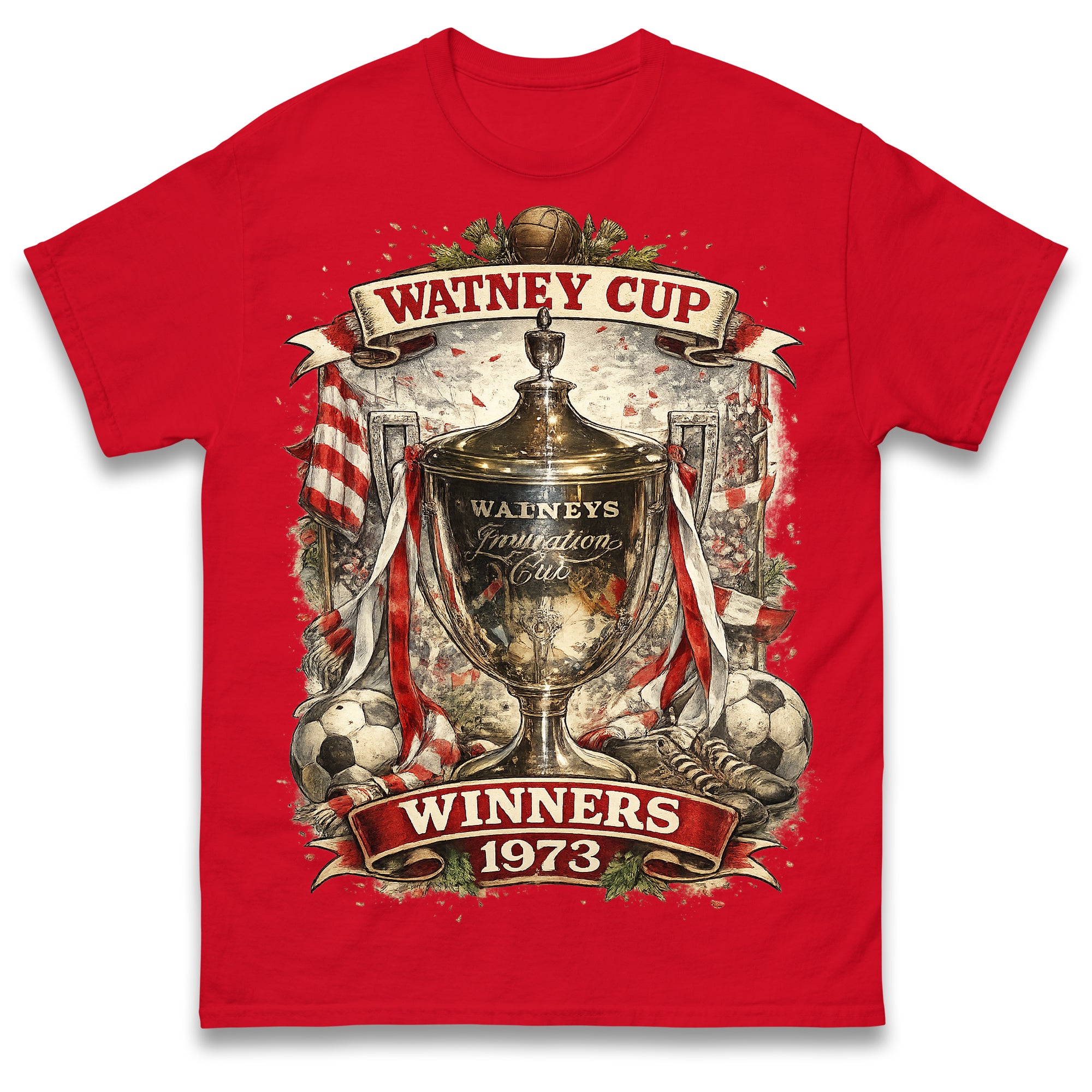 

Retro Stoke Watney Cup Winners 1973 T Shirt Tshirt Mens Womens Unisex Tops Tees 4XL