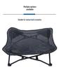 Portable Dog Camping Bed with Detachable, Washable Mesh Fabric & Iron Frame - Moisture-Proof & Breathable for All-Season Use