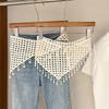 Handwoven Fringe Waistband Hollow-Out Trim Butt Curtain Jeans New Waist Hip Wrap  Fashion Accessory