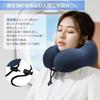 HOSUR Portable Neck Resistant To with Storage Perfect for Desk Travel Home Nap Navy Pillow, U-Shaped, High-Density, Cooling, Deformation, Compact,