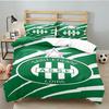 3PCS Green Saint-Etienne Football  Bedding set,Ideal for1pc Duvet Cover And 2pcs Pillowcases Perfect for Christmas gift,Ideal for Bedroom, Dormitory