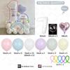 Set de Globos de Cumpleaños de Aluminio Blanco de 32 Pulgadas - Serie de Números Ma Ka