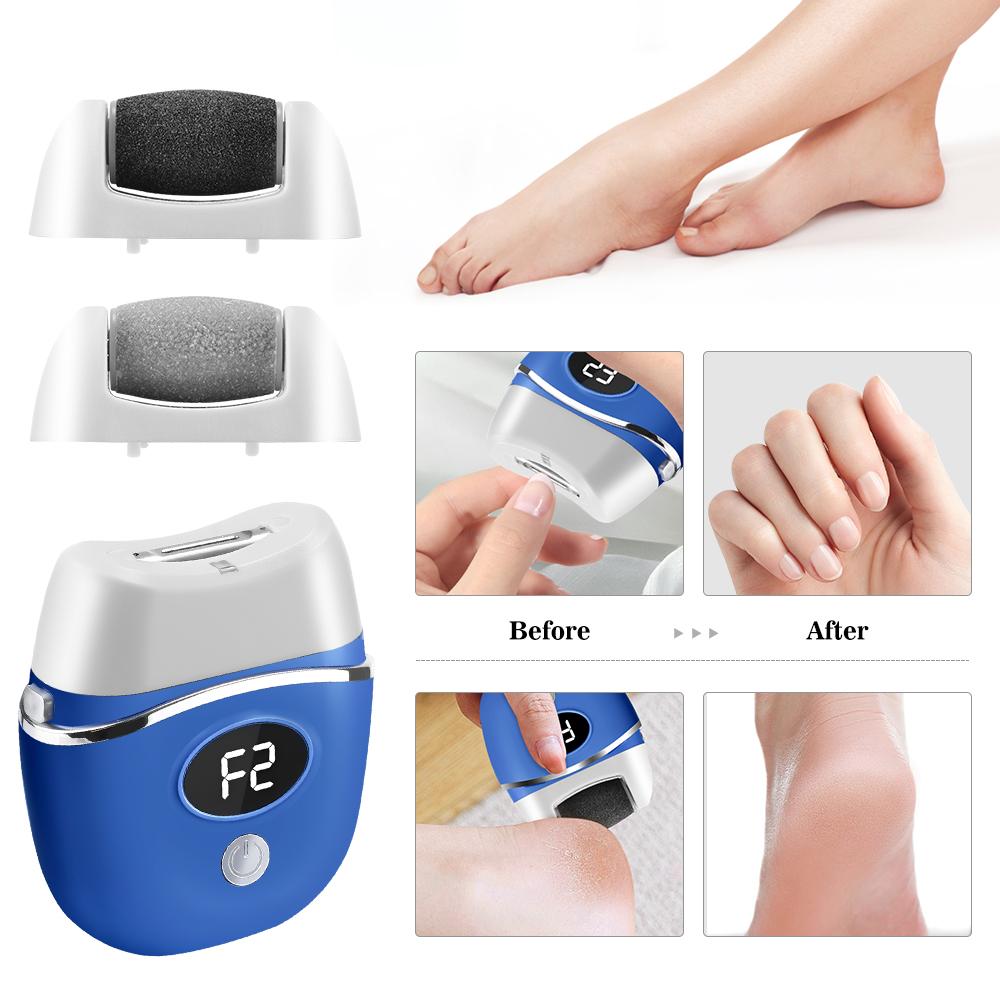 2 In 1 Electric Foot File And Nail Trimmer Automatic Nail Clipper Foot Grinder Dead Skin Callus Remover Pedicure Polishing Tools