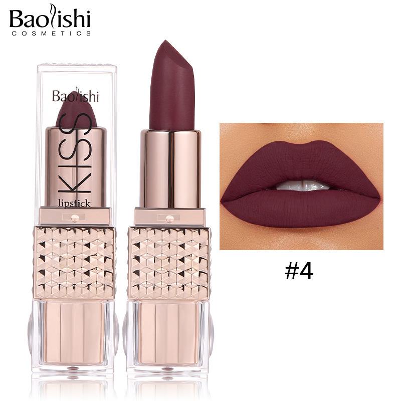 Matte Pearlescent Nude Candy Lipstick Long-lasting Waterproof Non-stick Cup Mirror Lip Glaze for Everyday Makeup