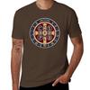 Saint Benedict Medal Tshirt Sports Fans Boys Whites Plus Size Tops Unisexs Workout Shirts