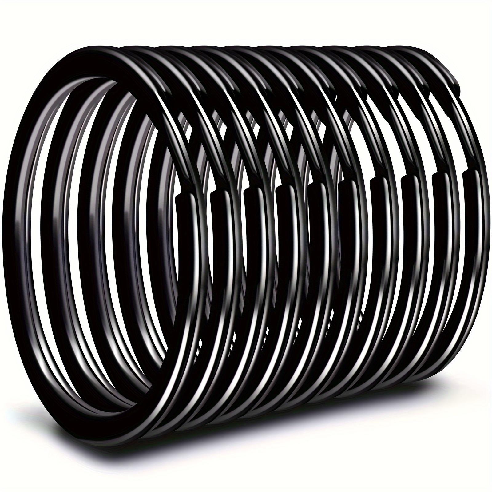 

10 шт. матовый железный брелок плоский черный круглый брелок DIY аксессуары 25 мм 10pcs чёрный