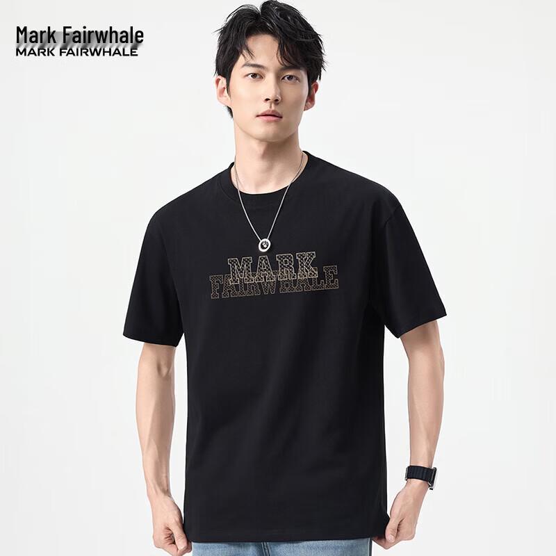 Mark Fairwhale Men s Summer Letter Print Casual T-Shirt L