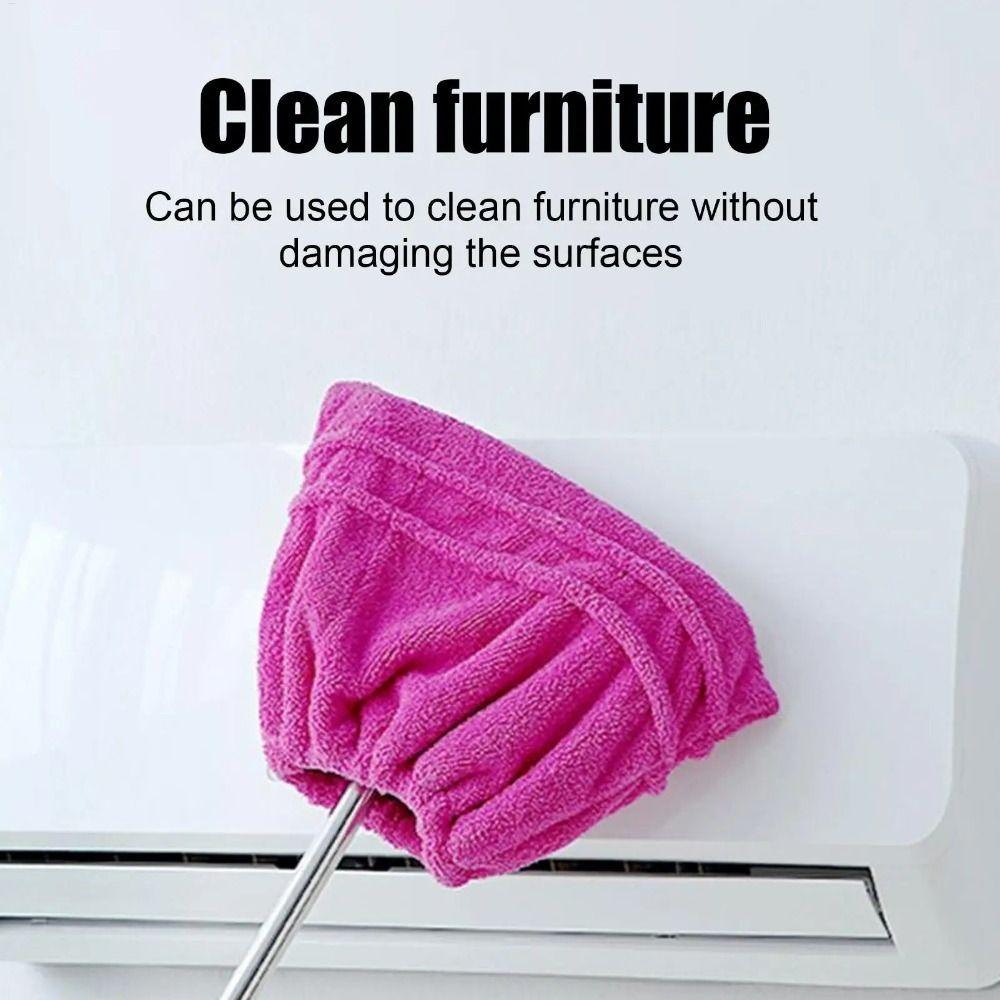 Durable Broom Cover Water-absorbing Dry Wet Dual Use Floor Mop Covers Coral Fleece Washable Floor Cleaning Towel