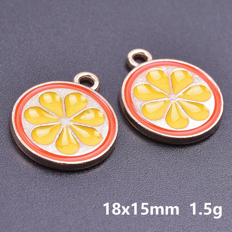 20 Stück Lebensmittel-Accessoires Rote Erdbeere Kirsche Emaille-Anhänger Für Schmuckherstellung Großhandel Frucht Banane Avocado Anhänger Anhänger-Zubehör