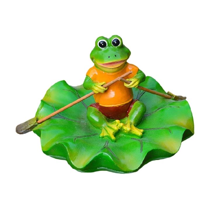 Countrysides Floating Leaf Frogs Decorations Green Outdoor Floating Ornaments House Swimming Pool Pond Decorations