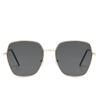 High End Fashion UV Resistant Sunglasses 2025 Gradient Large Frame Metal Sunglasses for Outdoor Travel Sunshade Sunglasses