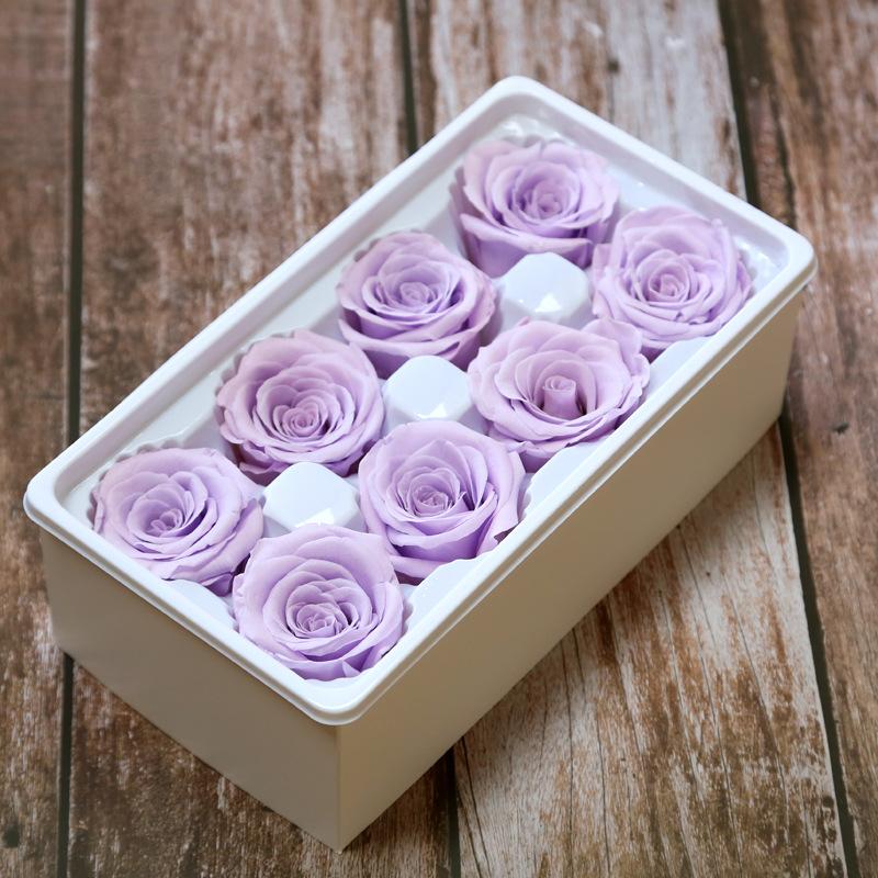 Ewige Lebensblume Material Geschenkbox Unsterbliche Rose Blume Getrocknete Rose Künstliche Konservierte Blumen Kopf Rosen