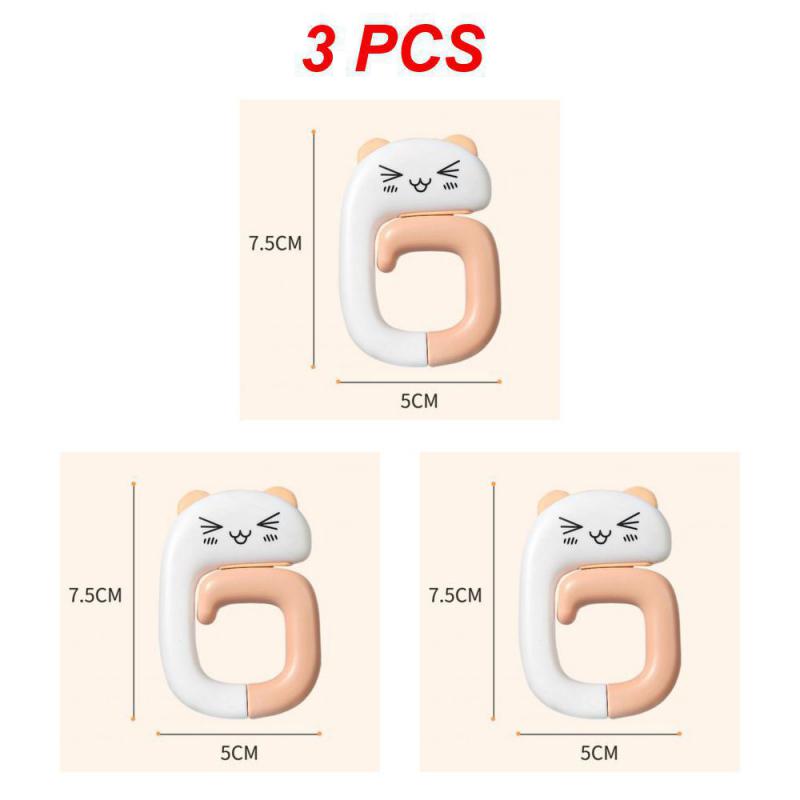 1~10PCS Portable Travel Plastic Bag Cute Hook Table Holder Hooks Bag Purse Hanger Handbag Hook Purse Home Organizer