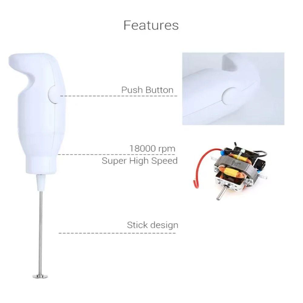 Automatic Portable Eggbeater Ergonomics Food Mixer Stirrer Electric Milk Frother Home Use