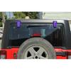 Lila Heckklappe Heckscheiben Glas Scharnier Verkleidung Abdeckung Für Jeep Wrangler JK 2007-18