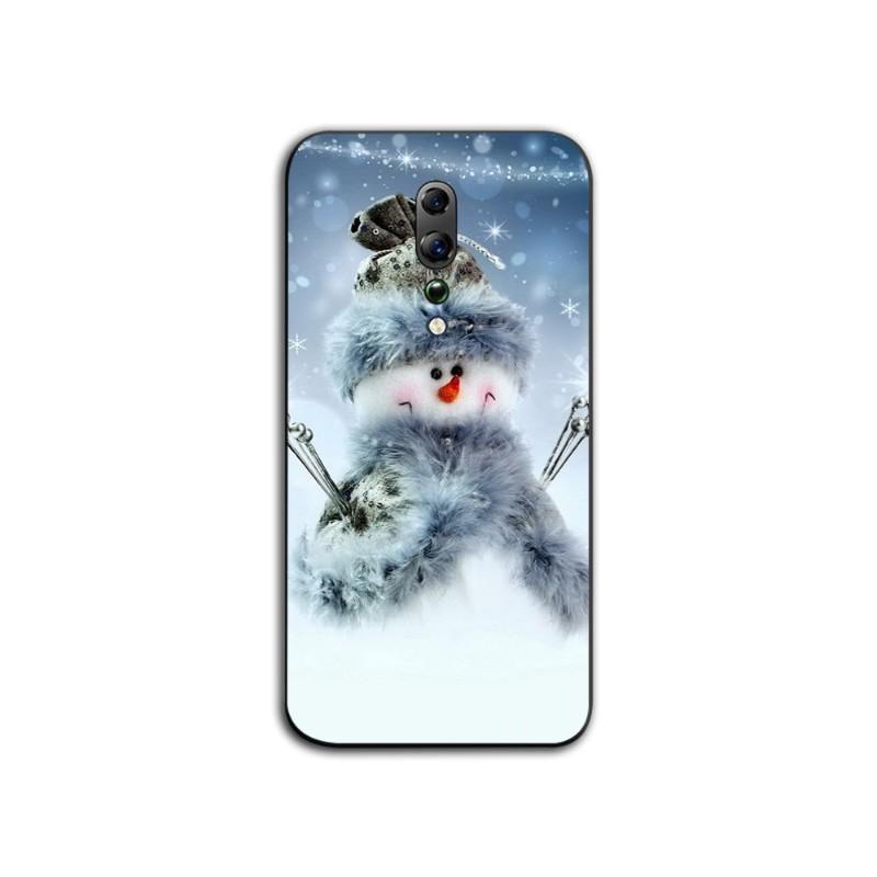Winter Christmas Snow Tree Pattern Phone Case For OPPO Find X5 X3 X2 A93 Reno 8 7 Pro A74 A72 A53 Soft Black Phone Cover